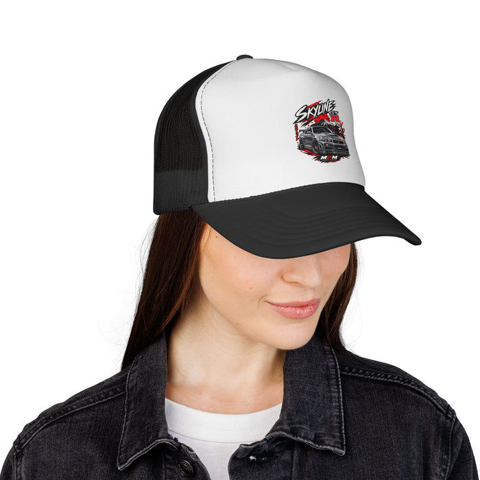 Nissan Skyline GTR Trucker Cap — JDM Car Snapback Hat | MPM Tuning Design