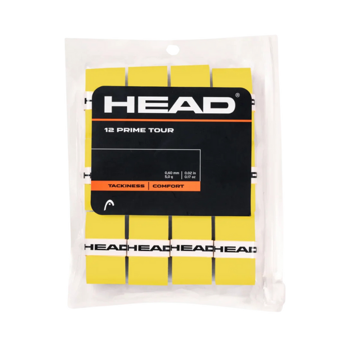 Pack de 12 Surgrips Head Prime Tour Jaune - Esprit Padel Shop