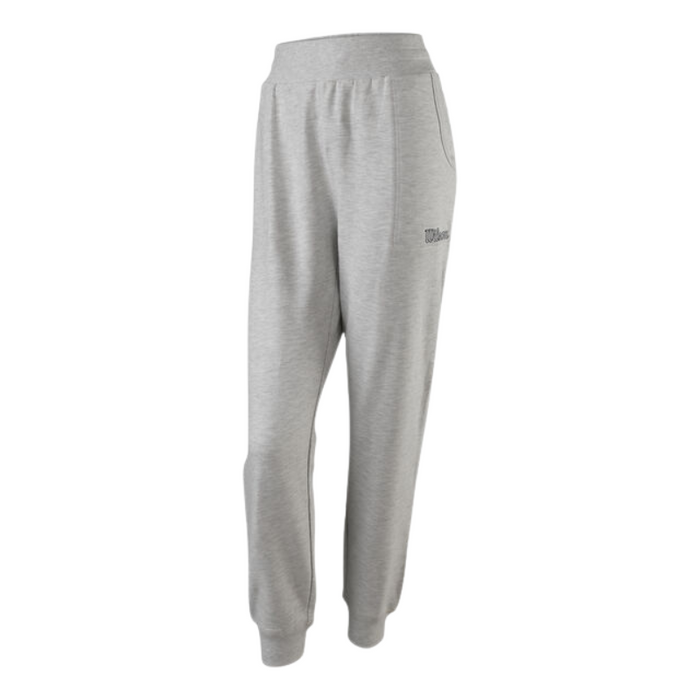 Pantalon de survêtement Wilson Chi Jogger Gris Femme Face - Esprit Padel Shop