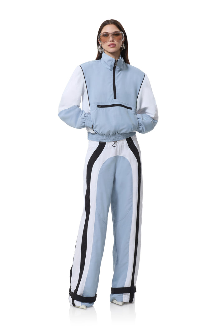 Parson Track Pant - Dusty Blue Mix