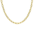 Party Princess Paper Clip Necklace (Goldtone)