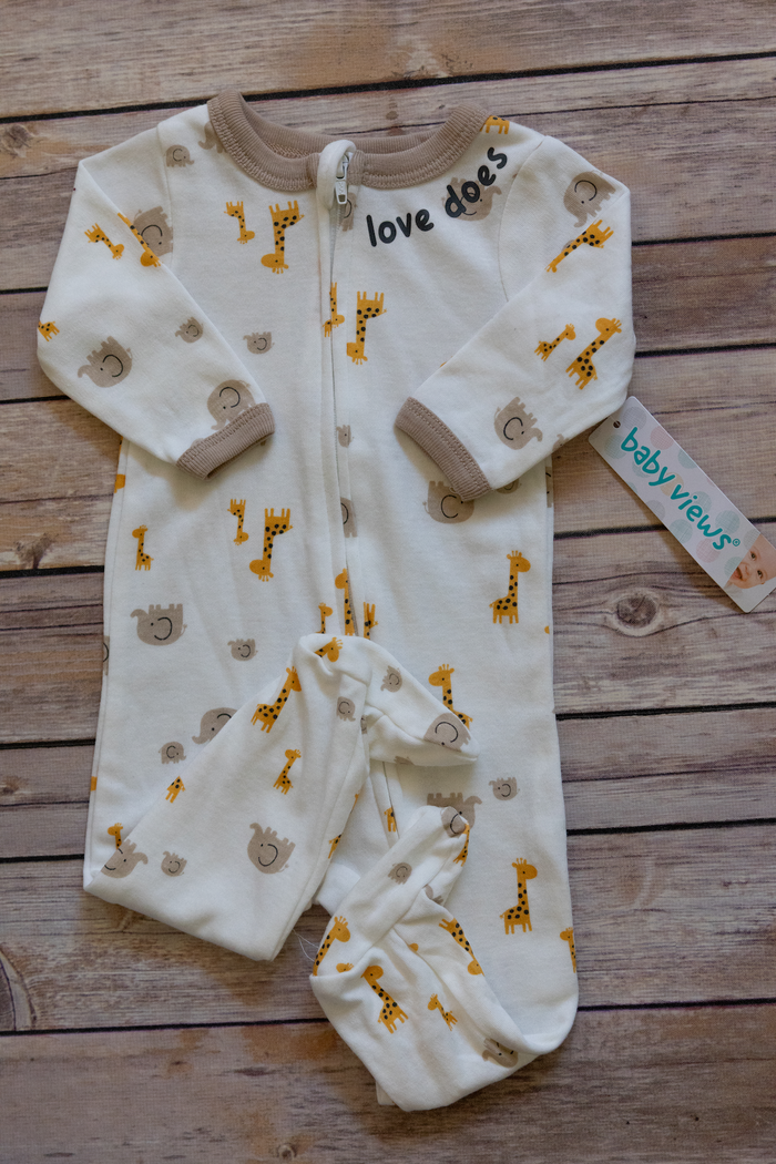 Patterned Footed Pajamas