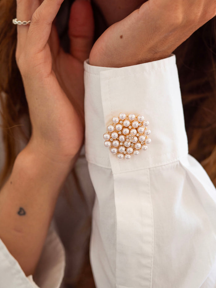 Pearl Bloom Button Cover Set