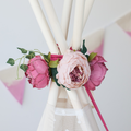 Peonies Flower Garland for Teepee - Teepee Accessory