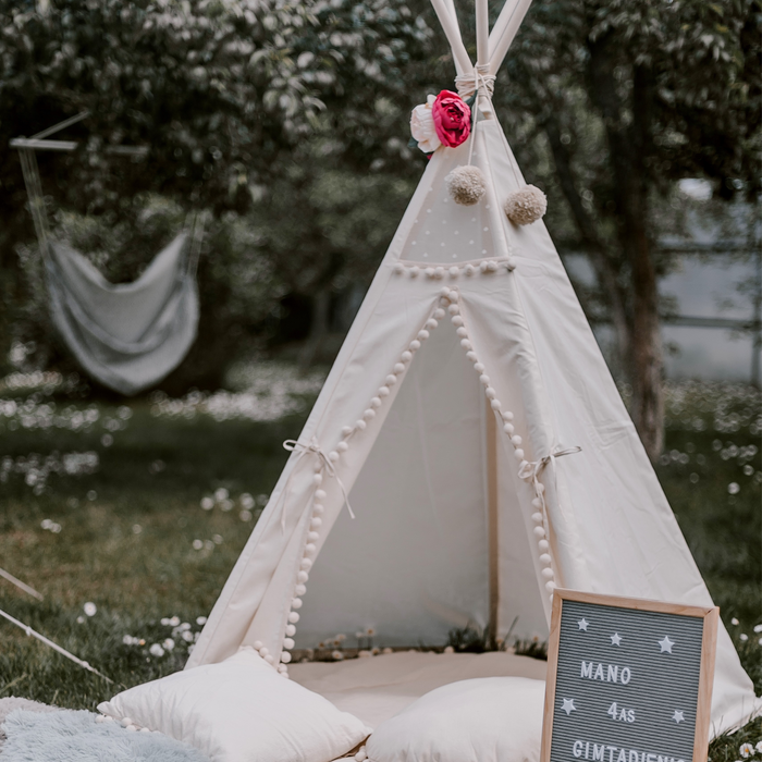 Peonies Flower Garland for Teepee - Teepee Accessory