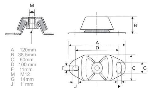 Perkins 4.108M engine mounts
