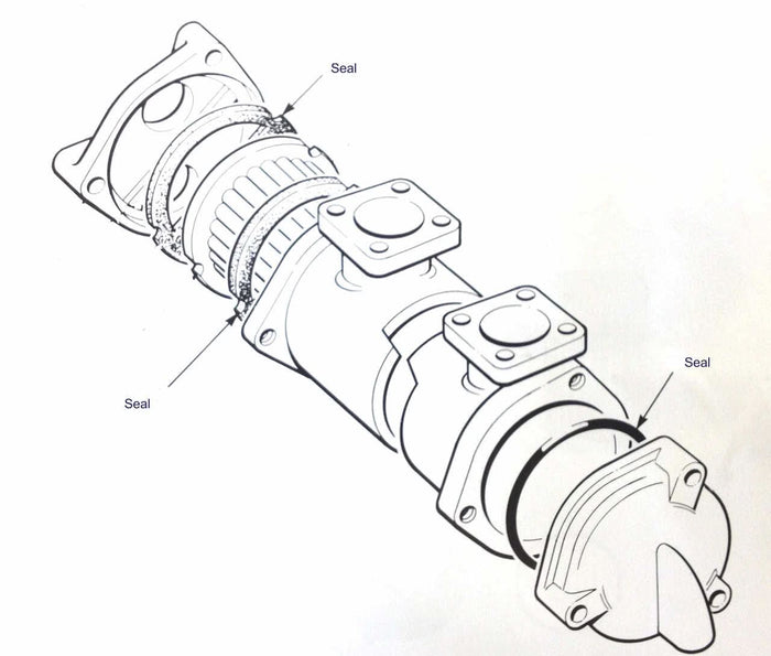 Perkins M90 heat exchanger & oil cooler seal kits