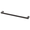 Phoenix Gloss Single Towel Rail - Brushed Carbon