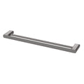 Phoenix Nuage Double Towel Rail 600mm in Brushed Carbon - The Blue Space