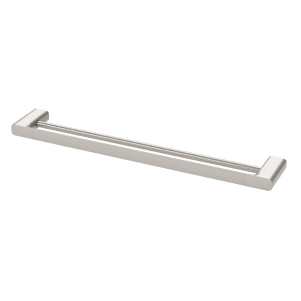 Phoenix Nuage Double Towel Rail 600mm in Brushed Nickel - The Blue Space