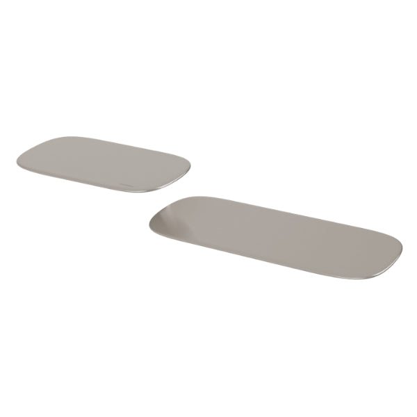 Phoenix Nuage Shower Shelves in Brushed Nickel - The Blue Space
