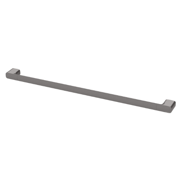 Phoenix Nuage Single Towel Rail 800mm in Brushed Carbon - The Blue Space