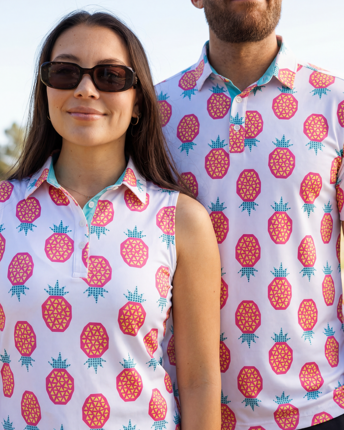 Pineapple Punch His & Hers Matching Polo Bundle