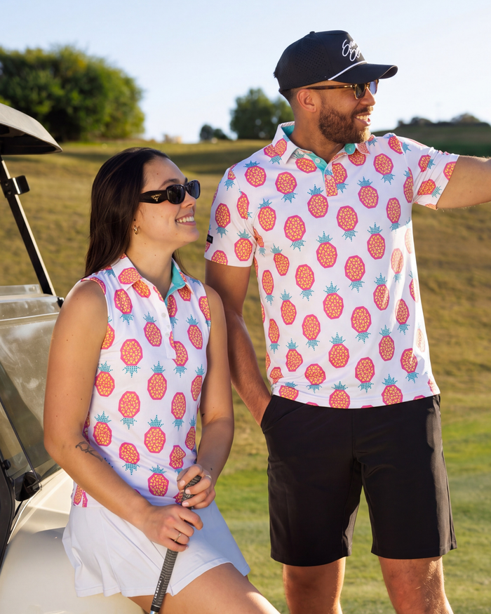 Pineapple Punch His & Hers Matching Polo Bundle