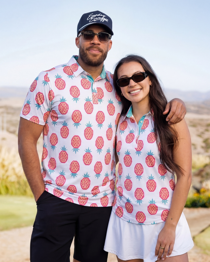 Pineapple Punch His & Hers Matching Polo Bundle