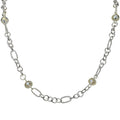 Pixie Link 18" Crystal Magnetic Closure Necklace (Sterling Silvertone)