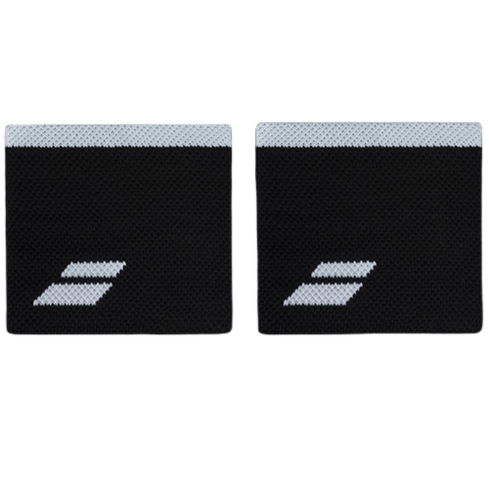 Poignets Éponge Babolat Logo Jumbo Court Noir/Blanc 2024 - Esprit Padel Shop