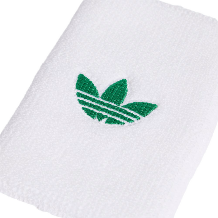 Poignets Éponge Adidas L Blanc/Vert x2 - Esprit Padel Shop