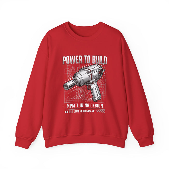 Power Drill Crewneck Sweatshirt for Car Builders | MPM Tuning Design