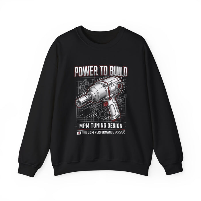 Power Drill Crewneck Sweatshirt for Car Builders | MPM Tuning Design