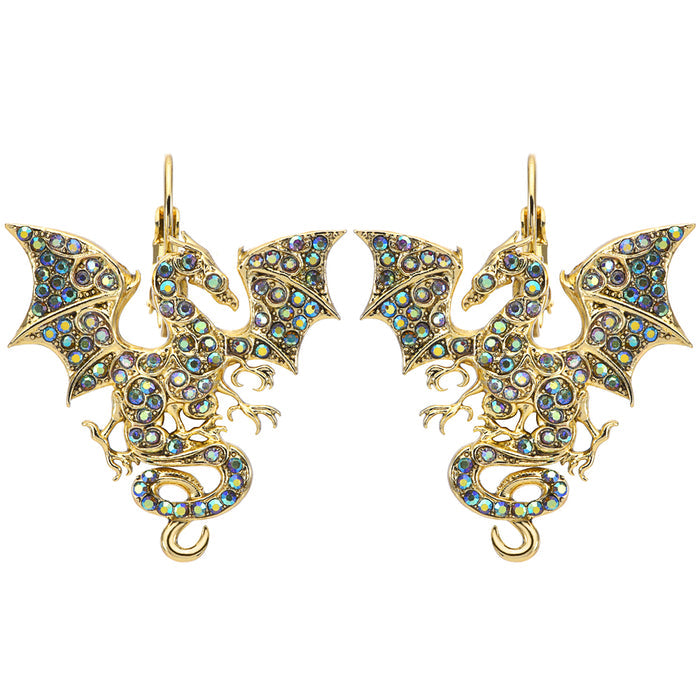 Protector Of The Realm Leverback Earrings (Goldtone)