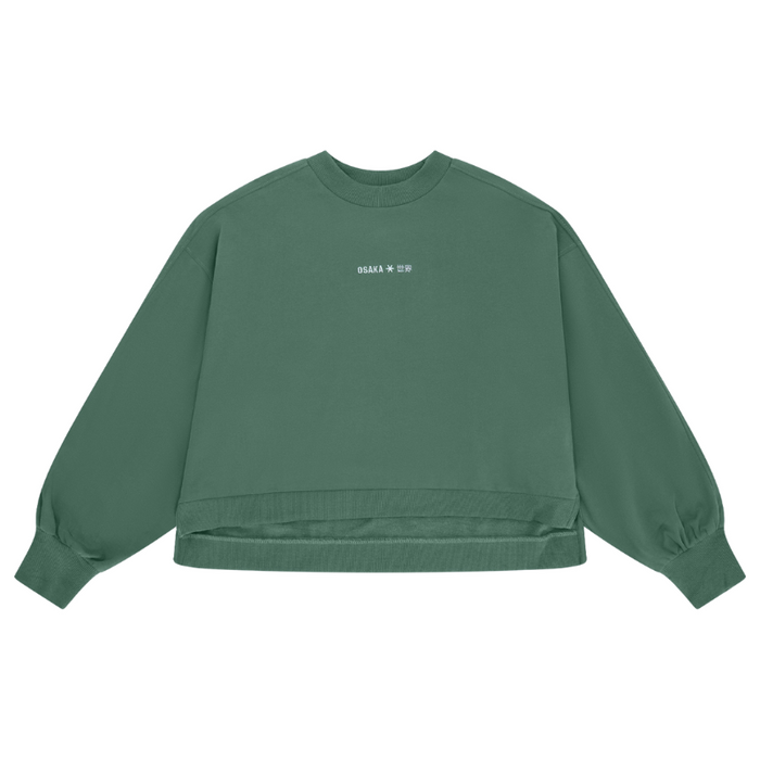 Sweat Osaka Cropped Vert Femme - Esprit Padel Shop