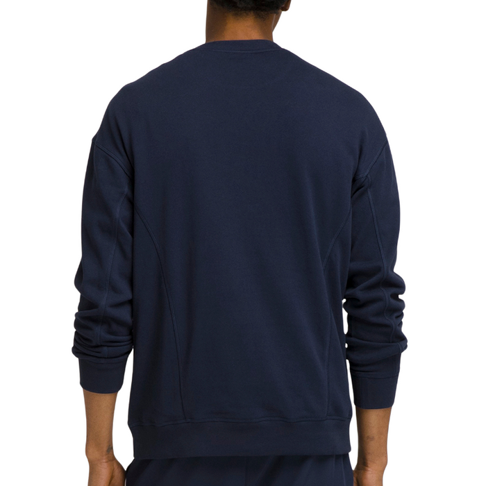 Sweat Wilson Team Crewneck Script Bleu Marine - Esprit Padel Shop