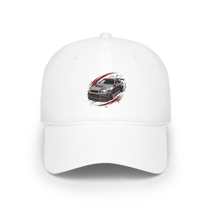 Racing Car Sketch Low Profile Baseball Cap — Car Enthusiast Hat | MPM Tuning Design