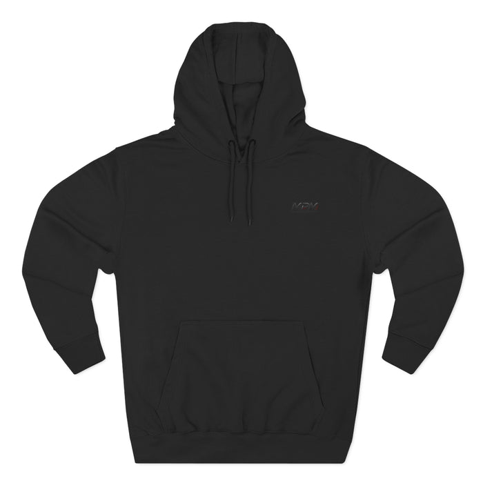 Racing Skyline Hoodie — Neon Drift Car Graphic Fleece Hoodie