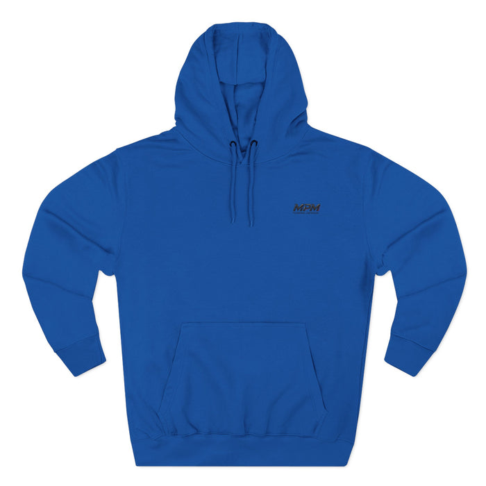 Racing Skyline Hoodie — Neon Drift Car Graphic Fleece Hoodie