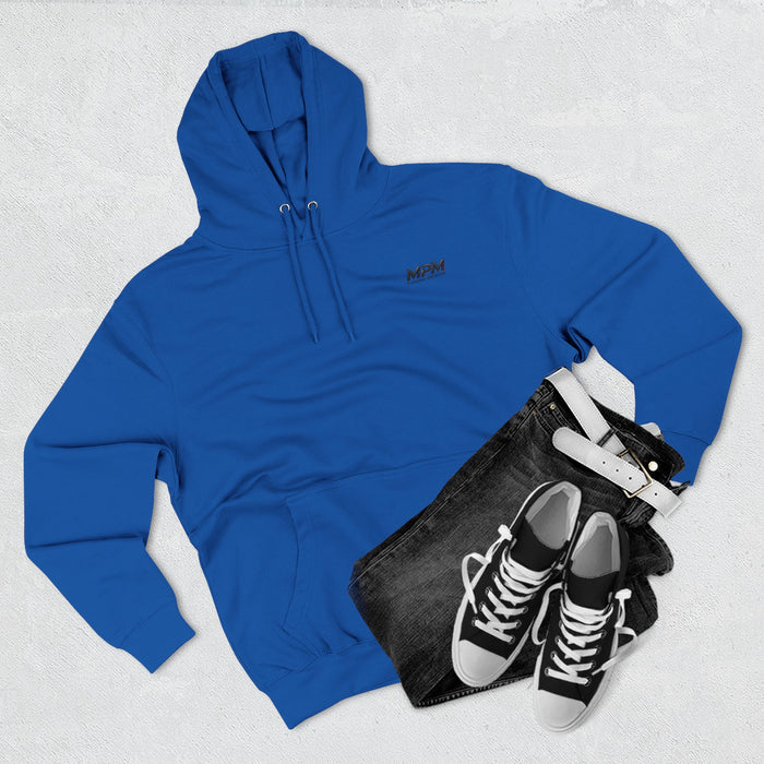 Racing Skyline Hoodie — Neon Drift Car Graphic Fleece Hoodie