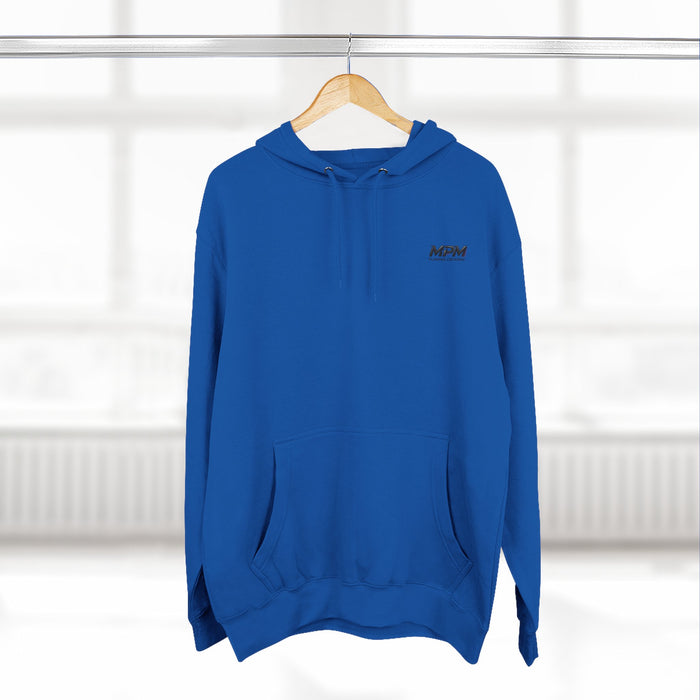 Racing Skyline Hoodie — Neon Drift Car Graphic Fleece Hoodie