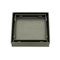 Radiant Tile Insert Square Floor Waste - Gun Metal Grey | The Blue Space