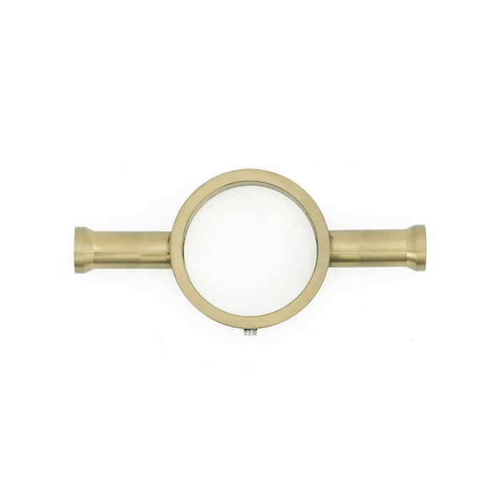 Hook Radiant Heated Vertical towel rail 40 x 950mm Light Gold LG-VTR-950 - The Blue Space