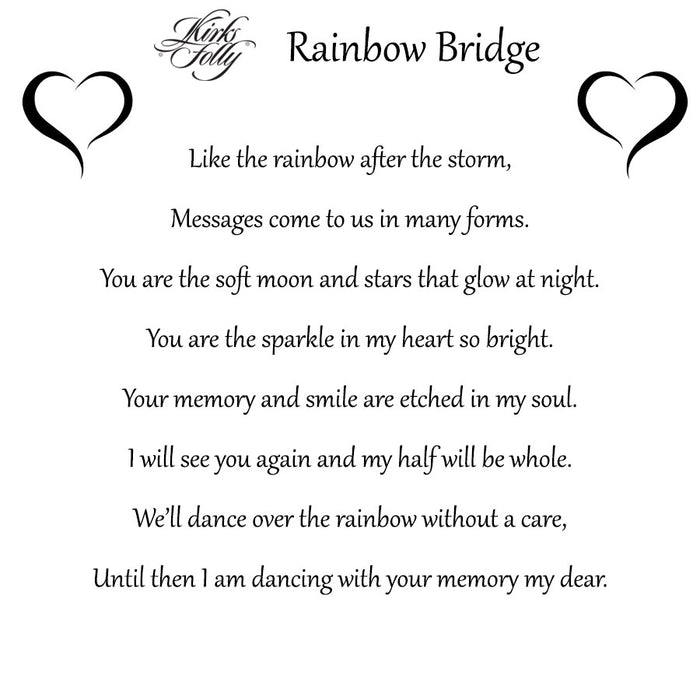 Rainbow Bridge Key Chain Charmer with Free Necklace (Mixed Plate)