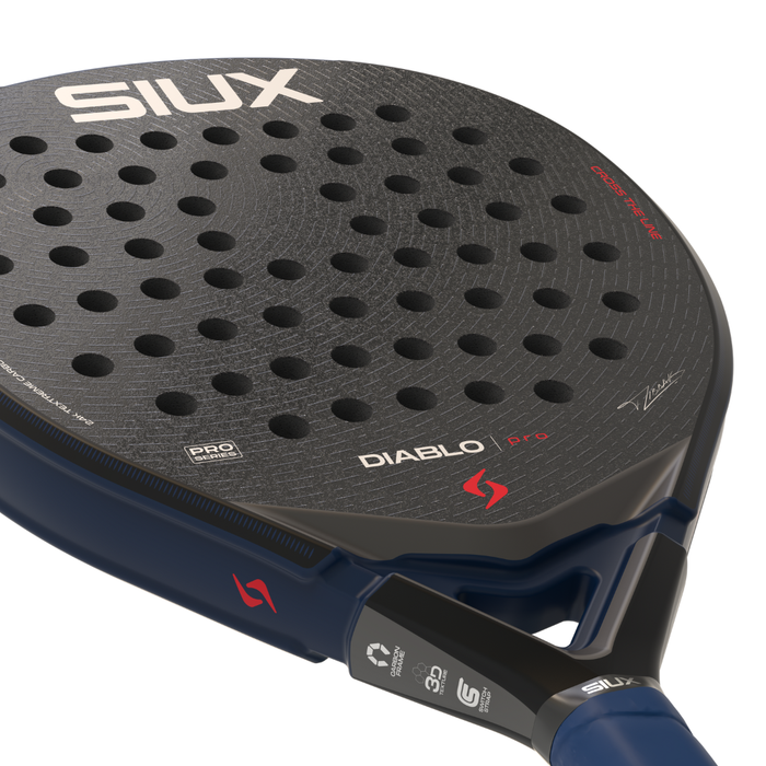RAQUETTE DE TEST - Raquette de padel Siux Diablo Pro 5 Bleu Marine 2026 - Esprit Padel Shop