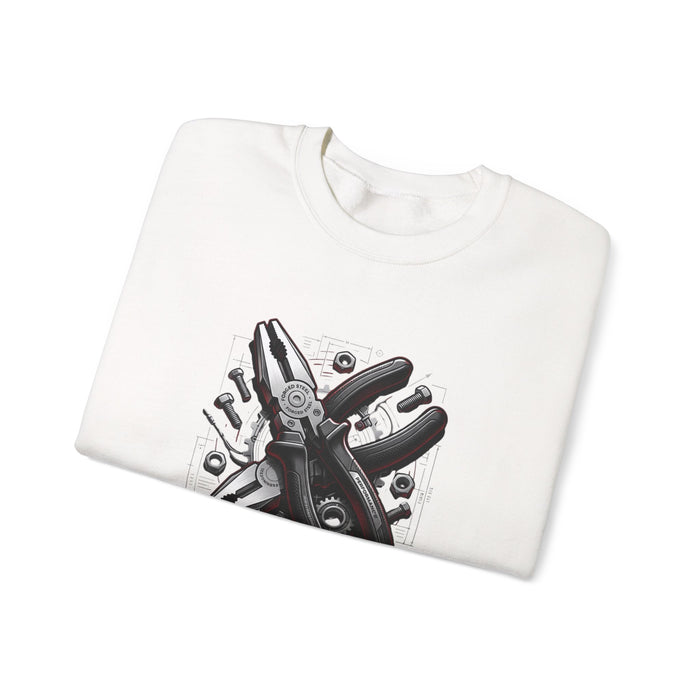 Repair Tools Graphic Crewneck — Rebuild & Rewire | MPM Tuning Design