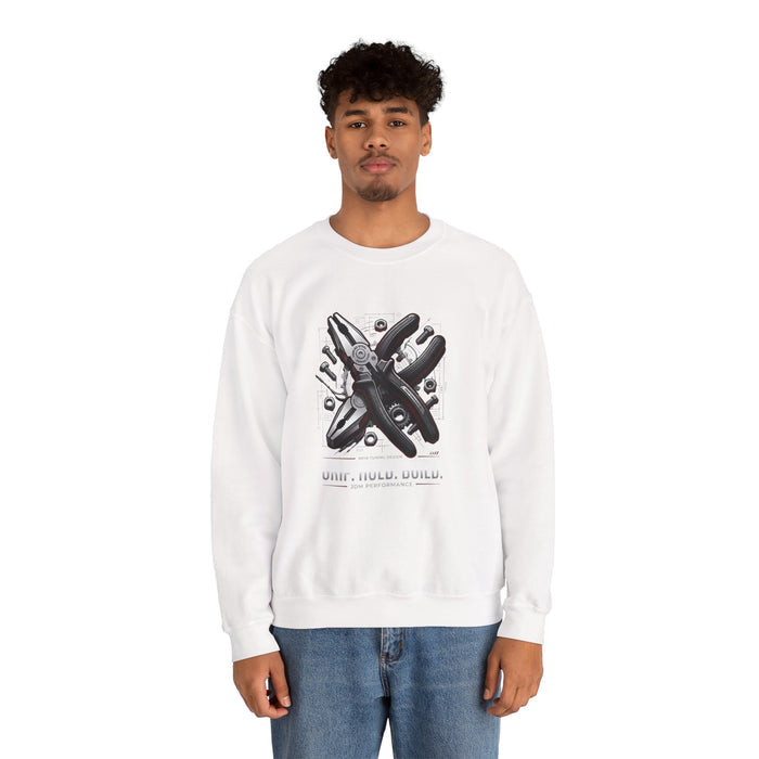 Repair Tools Graphic Crewneck — Rebuild & Rewire | MPM Tuning Design