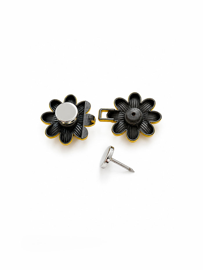 Retro Flower Waist Pin Adjuster - Jeans Tightener