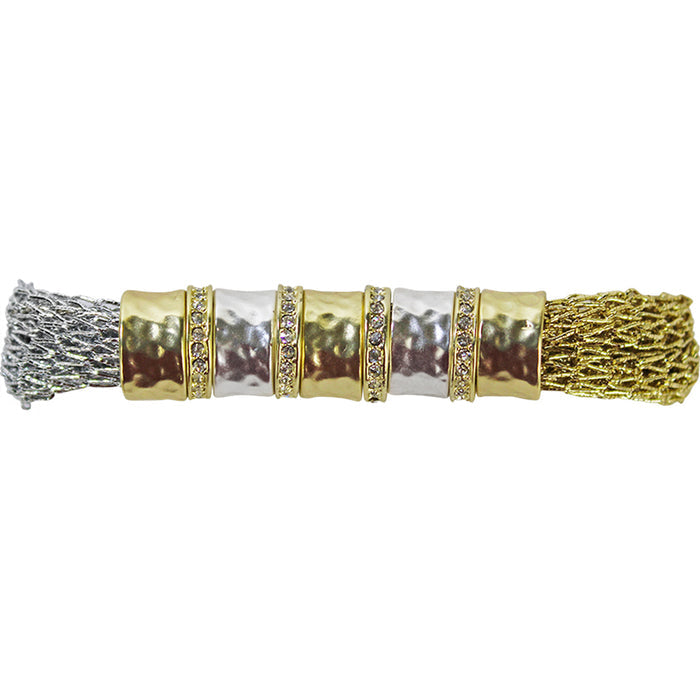 Rings Of Love Magnetic Bracelet (Silvertone/Goldtone/6")