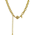 Riviera Crystal Magnetic Closure Necklace (Goldtone)