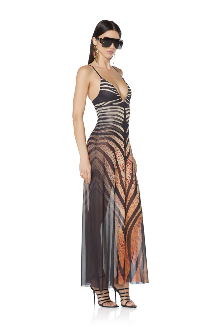 Rivka Dress - Snake Stripe