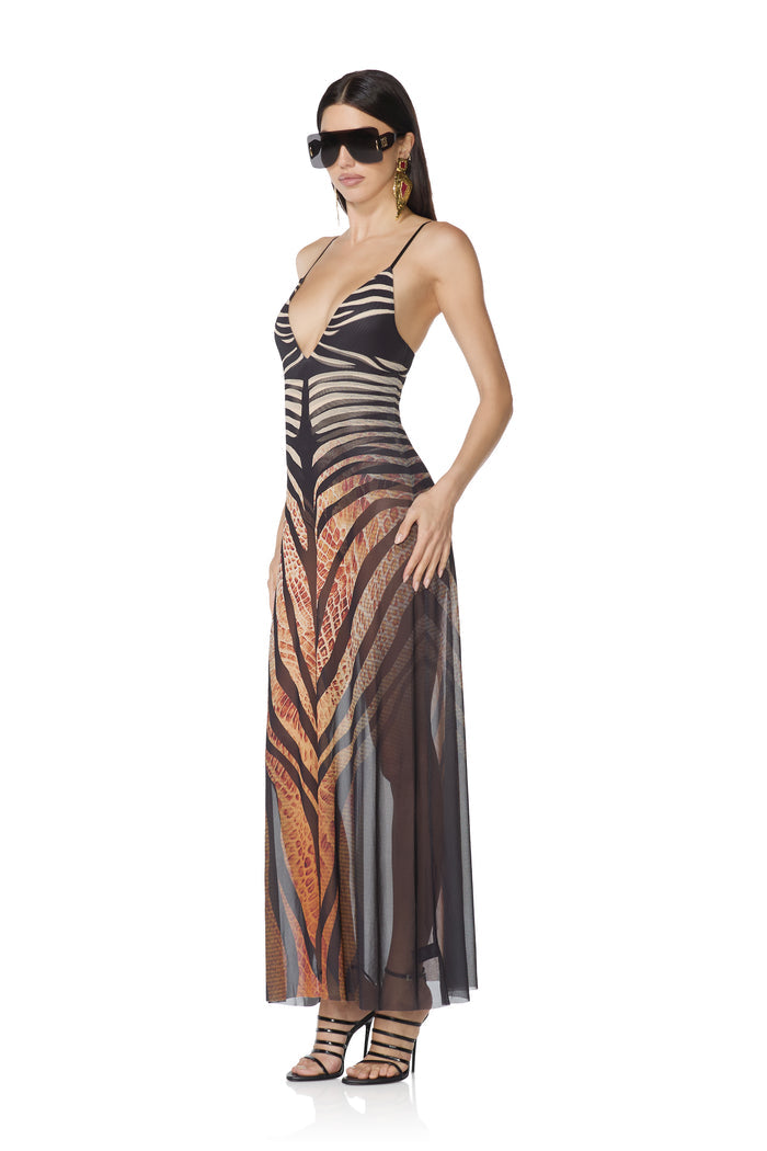 Rivka Dress - Snake Stripe