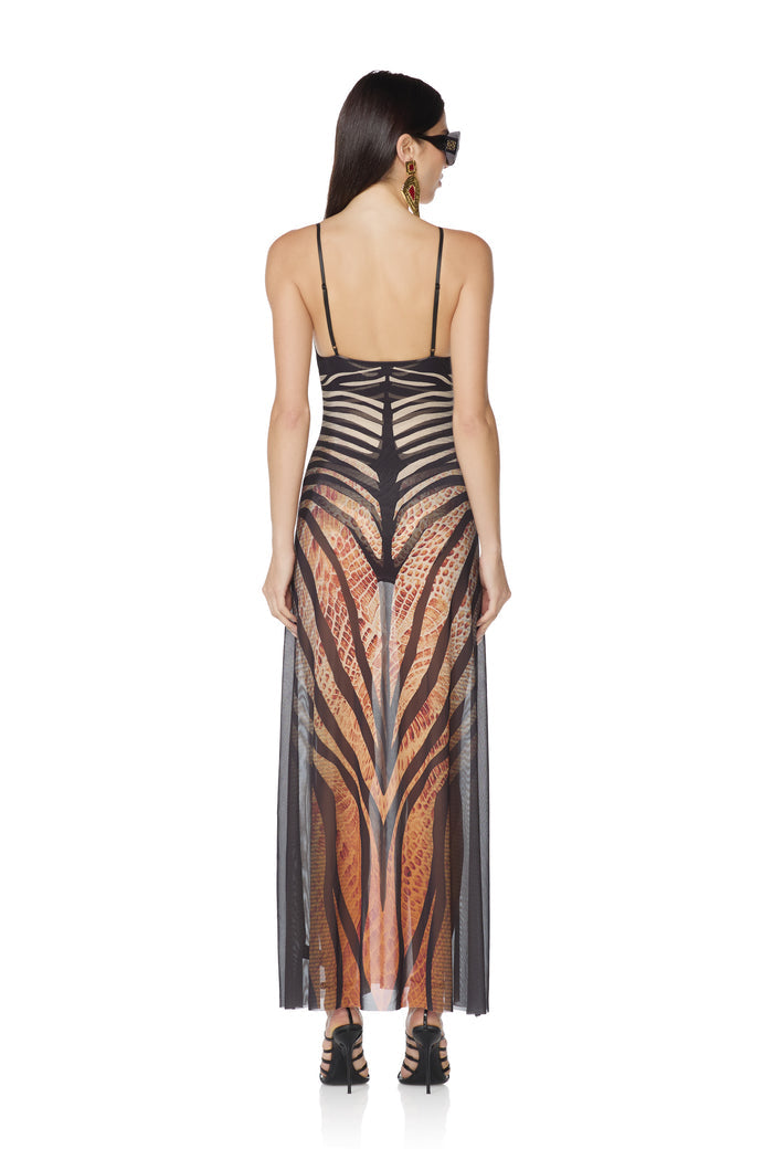 Rivka Dress - Snake Stripe