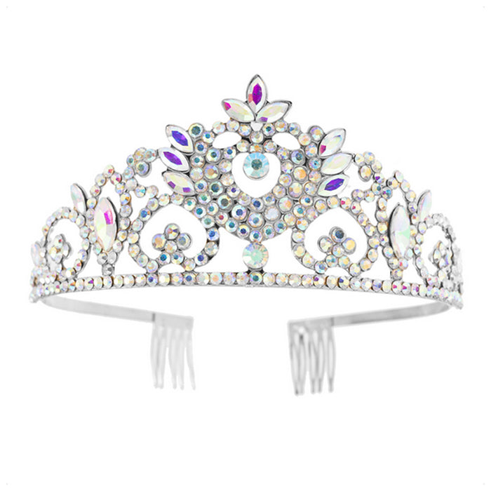 Romantic Dreamer Crystal Fairyland Tiara (Sterling Silvertone)