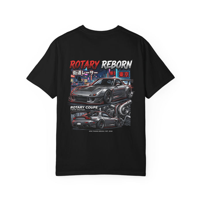 Rotary Coupe Graphic T-Shirt — JDM Tokyo Night Street Racing Tee | MPM Tuning Design