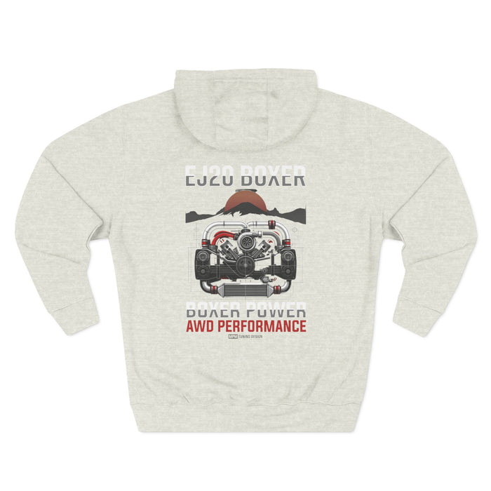 Rugged AWD Performance Hoodie — Off-Road Engine Graphic Fleece | MPM Tuning Design