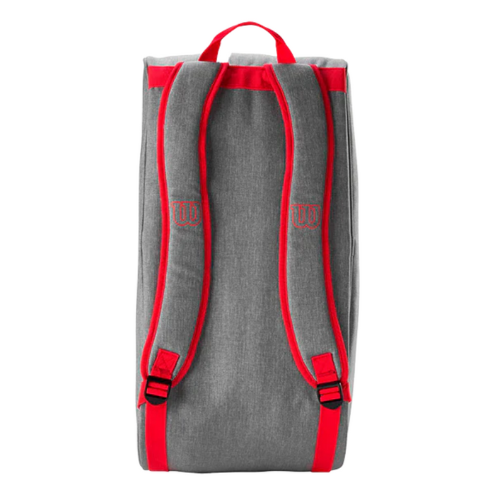 Sac de padel Wilson Team Padel Gris/Orange Debout - Esprit Padel Shop
