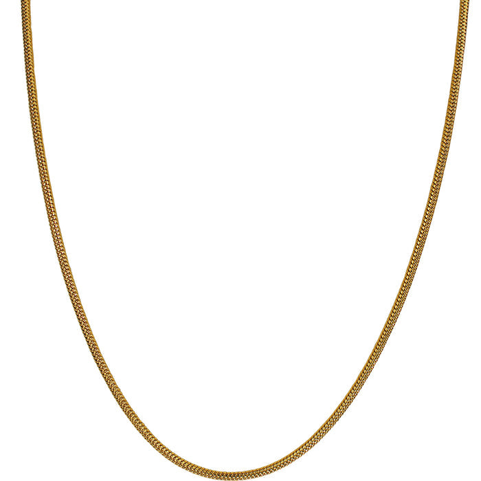 Sensuous Snake Chain 30" Adjustable Slide Necklace (Goldtone)