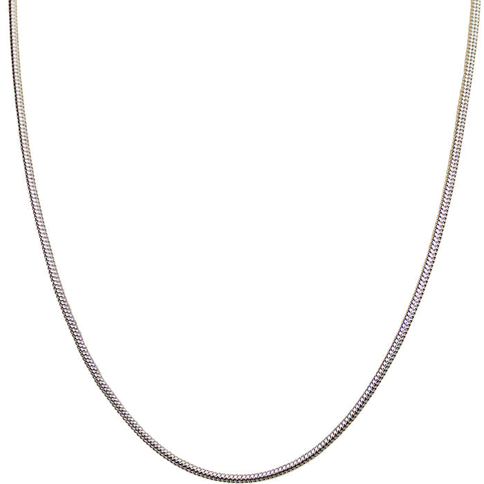 Sensuous Snake Chain 30" Adjustable Slide Necklace (Sterling Silvertone)